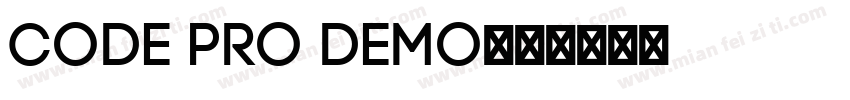 Code Pro Demo字体转换